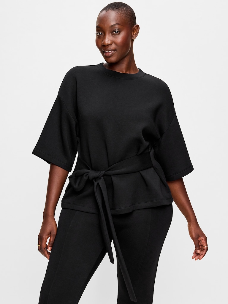 Bounce Fleece Wrap Top