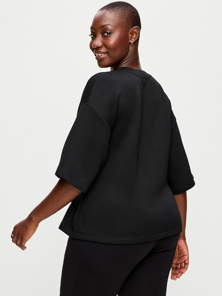 Bounce Fleece Wrap Top