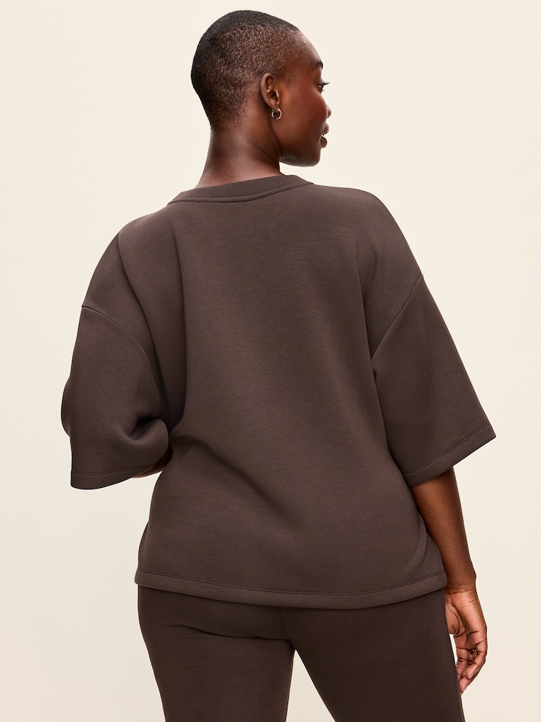 Bounce Fleece Wrap Top