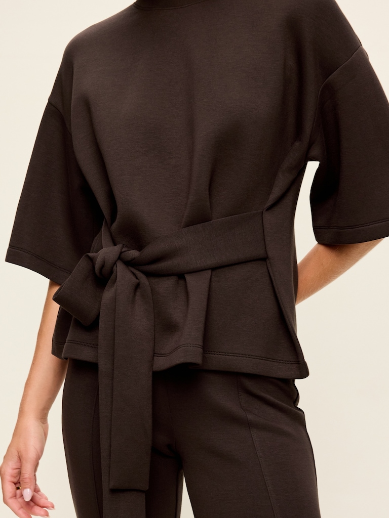 Bounce Fleece Wrap Top