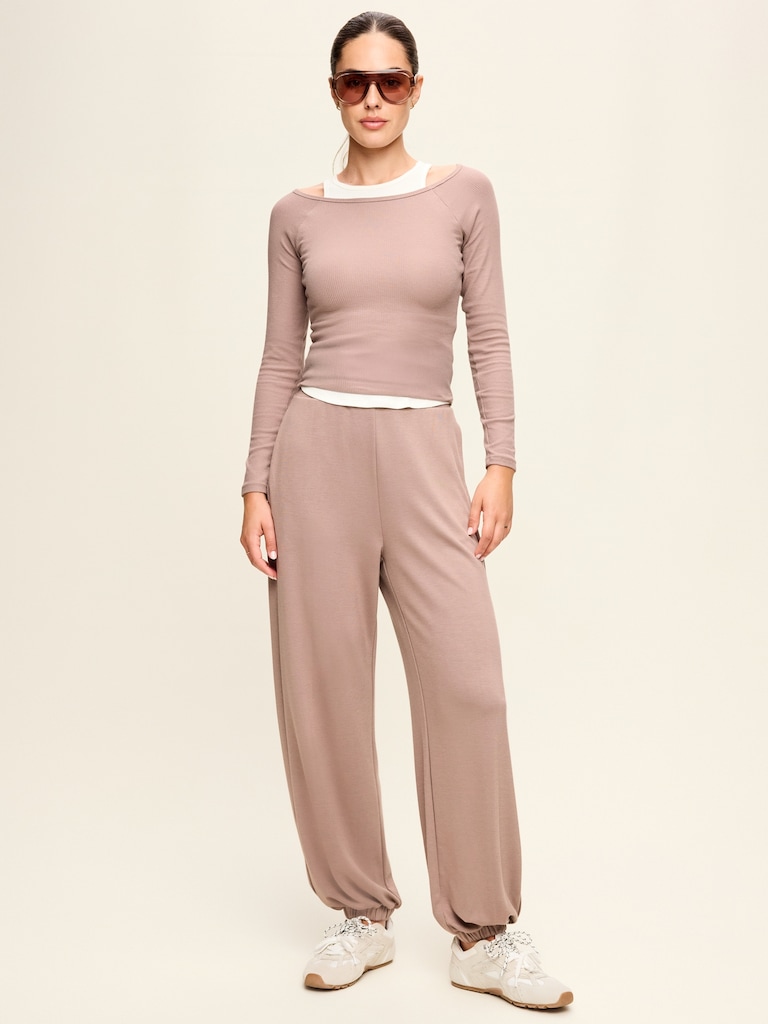 Oversized Bounce Fleece Bubble Jogger Sweatpants