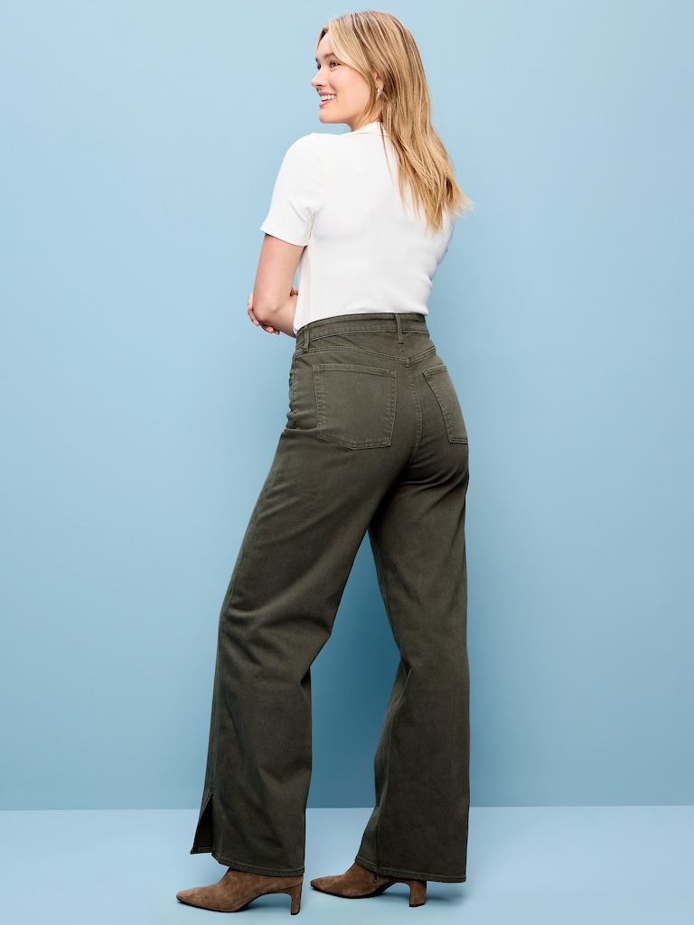 Extra High-Waisted Wide-Leg Jeans