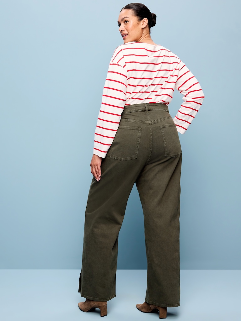 Extra High-Waisted Wide-Leg Jeans