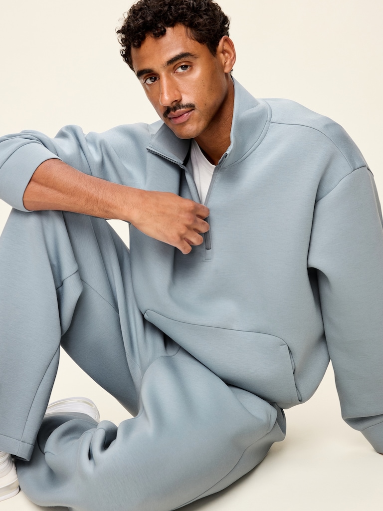 Bounce Fleece Oversized Half-Zip Pullover Sweatshirt