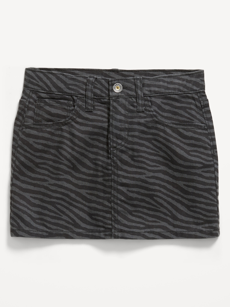 Mid-Rise Denim Skirt for Girls