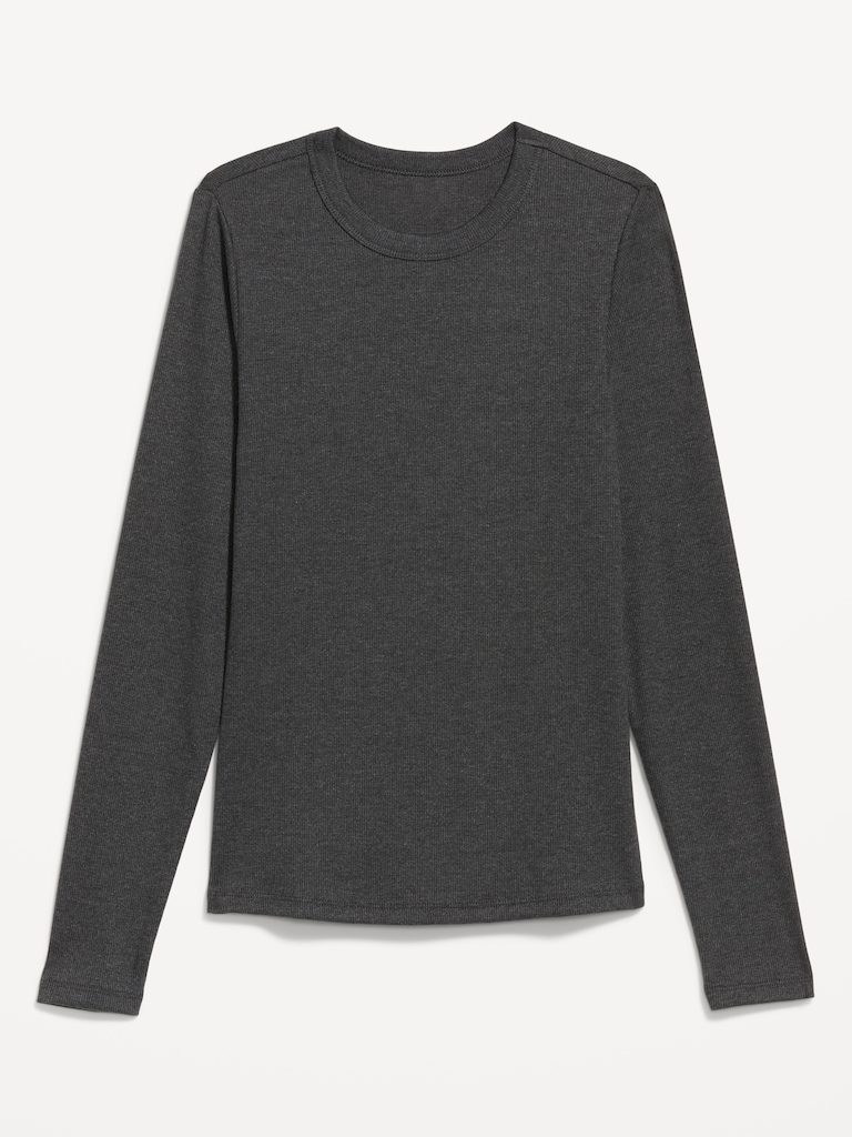 Snug Long-Sleeve Crew-Neck T-Shirt