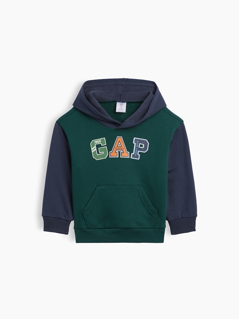babyGap Relaxed Colorblock Logo Hoodie