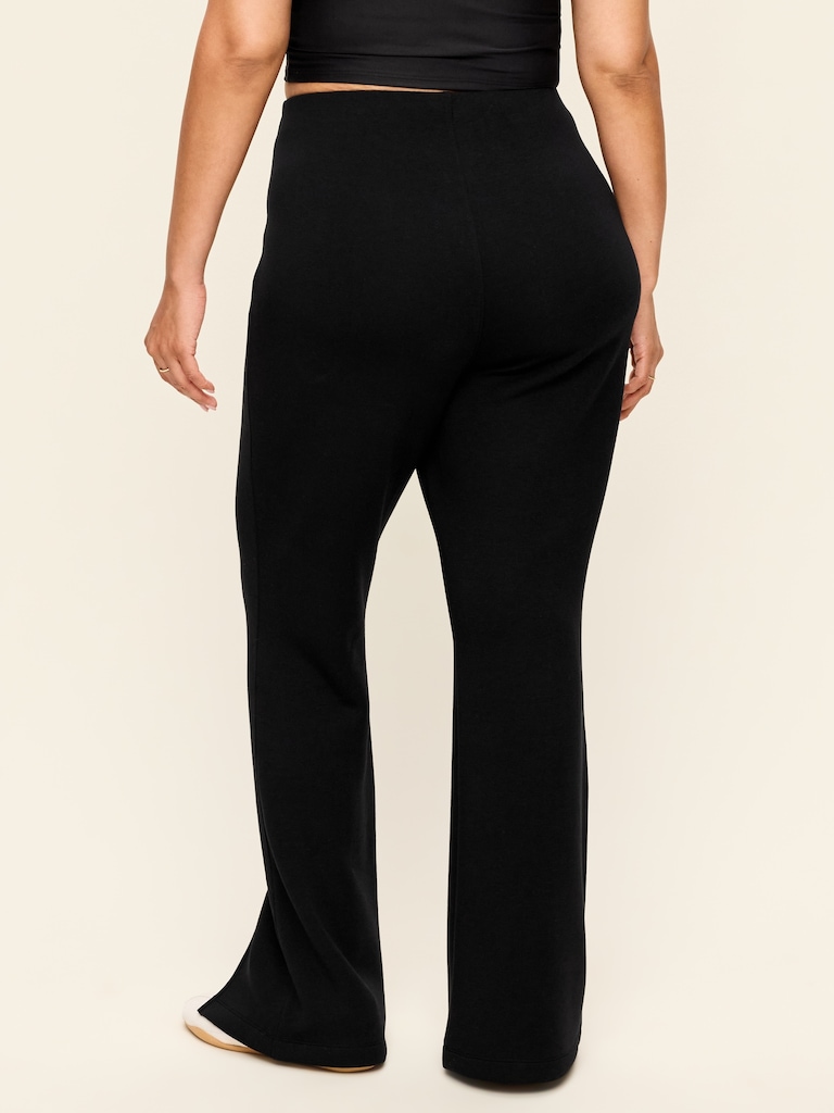 High-Waisted Bounce Fleece Flare-Leg Sweatpants