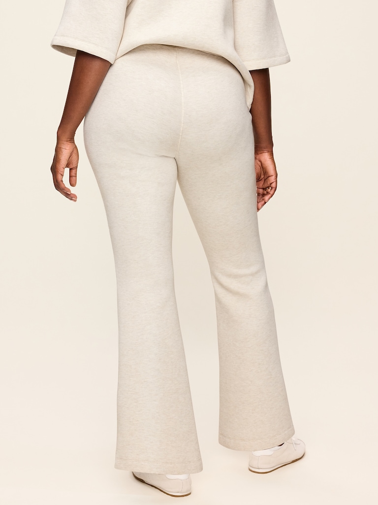 High-Waisted Bounce Fleece Flare-Leg Sweatpants