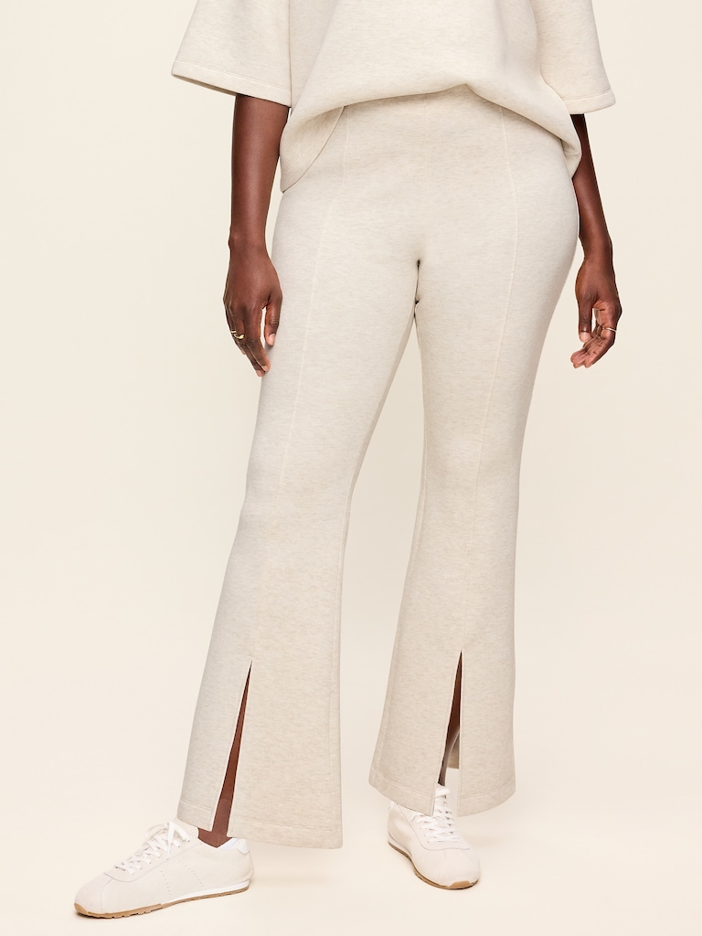 High-Waisted Bounce Fleece Flare-Leg Sweatpants