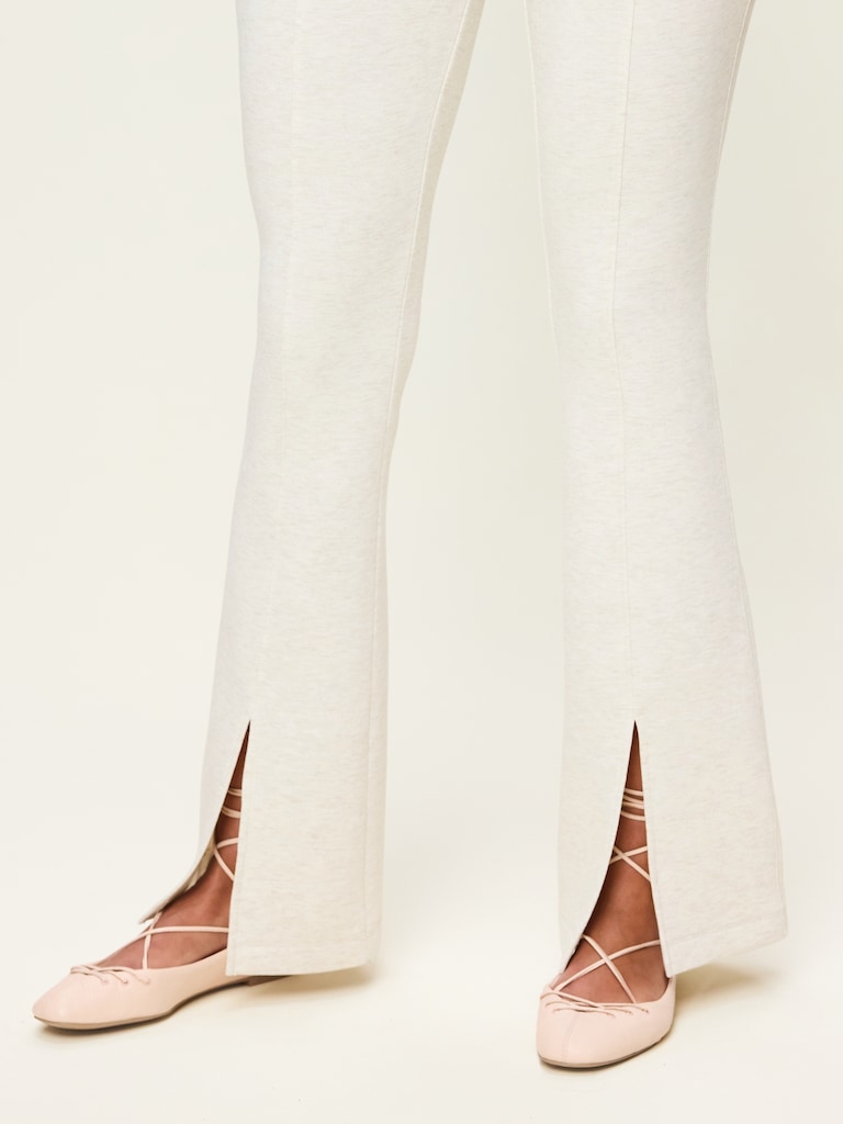 High-Waisted Bounce Fleece Flare-Leg Sweatpants