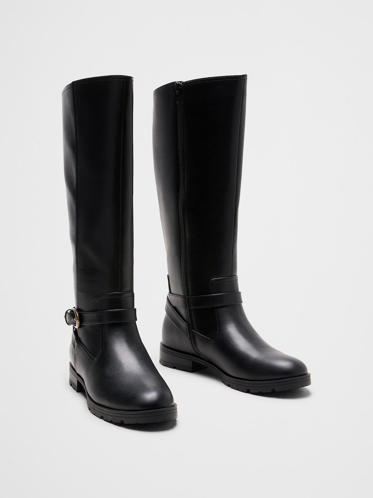 Vegan Leather Riding Boot