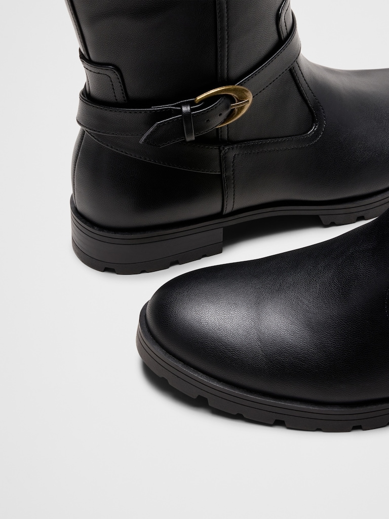 Vegan Leather Riding Boot