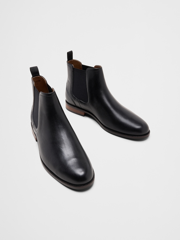 Leather Chelsea Dress Boot