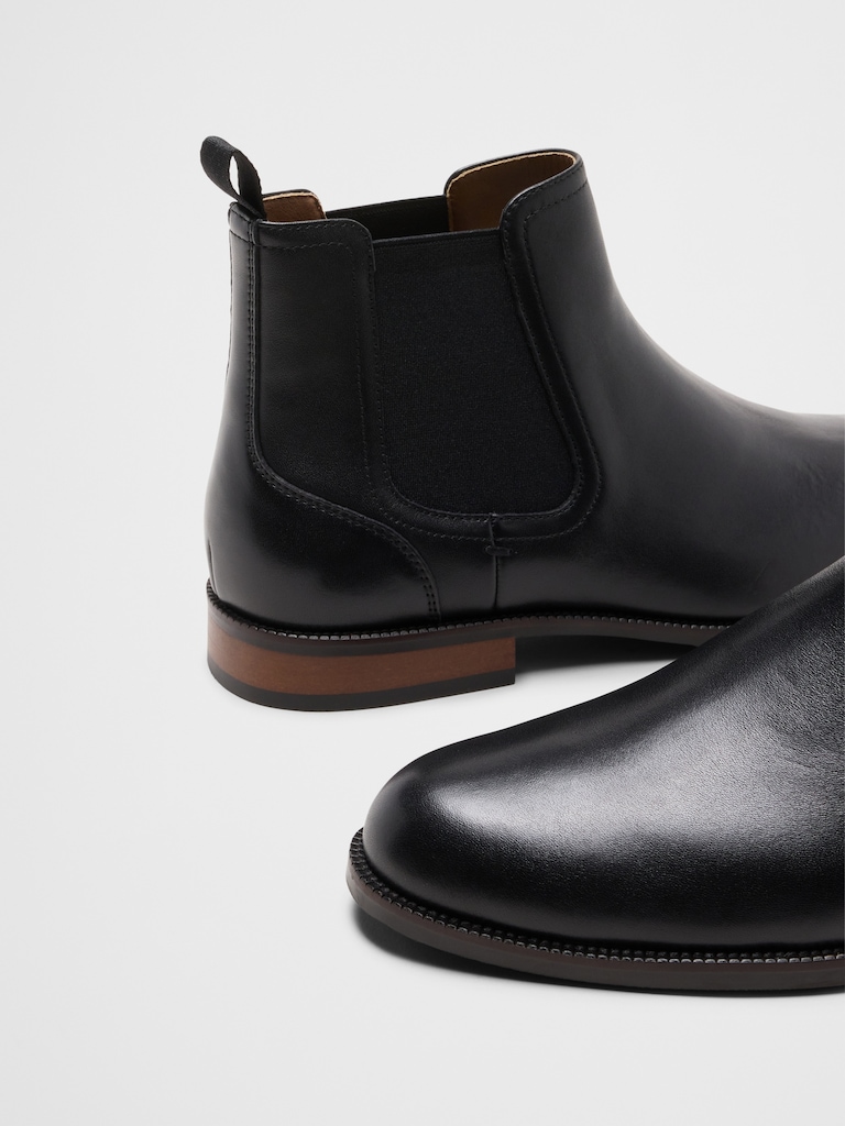 Leather Chelsea Dress Boot