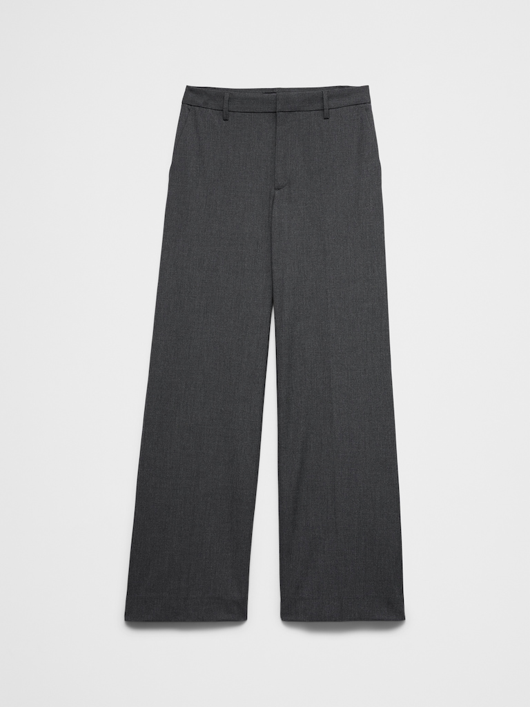 Wide-Leg High-Rise Sculpted Trouser