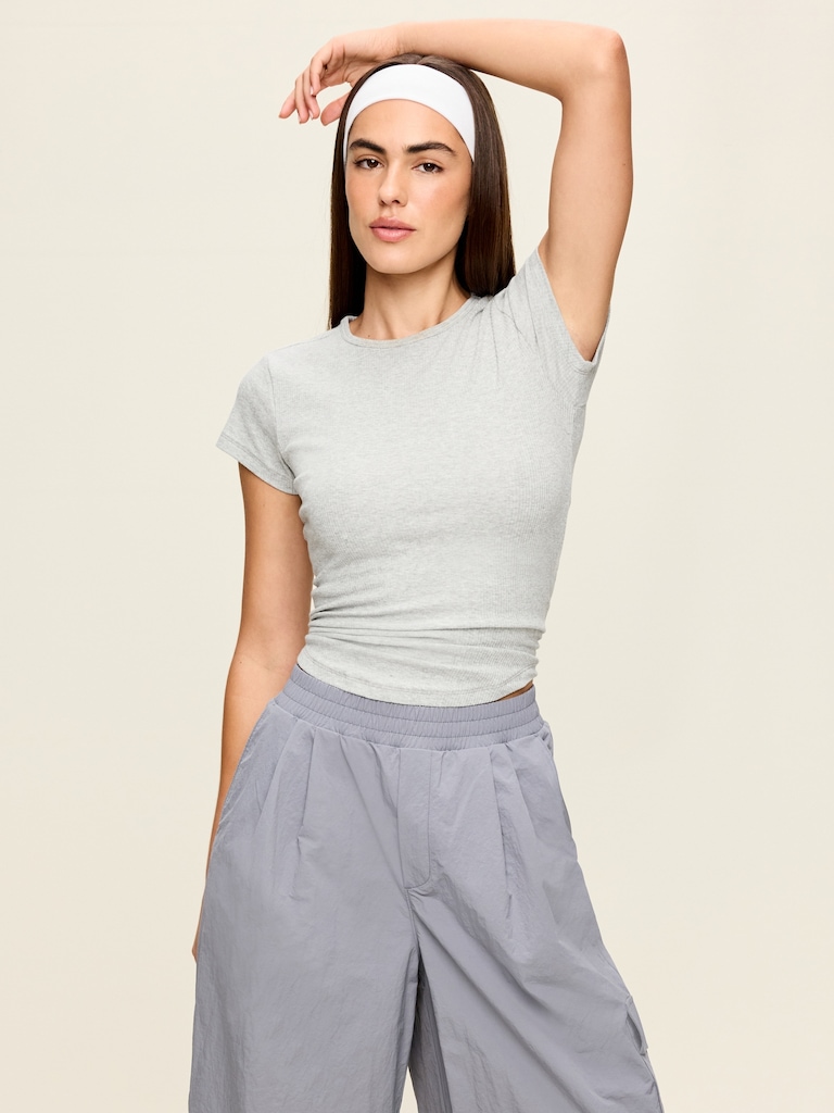 CloudLite Crew-Neck Ribbed T-Shirt