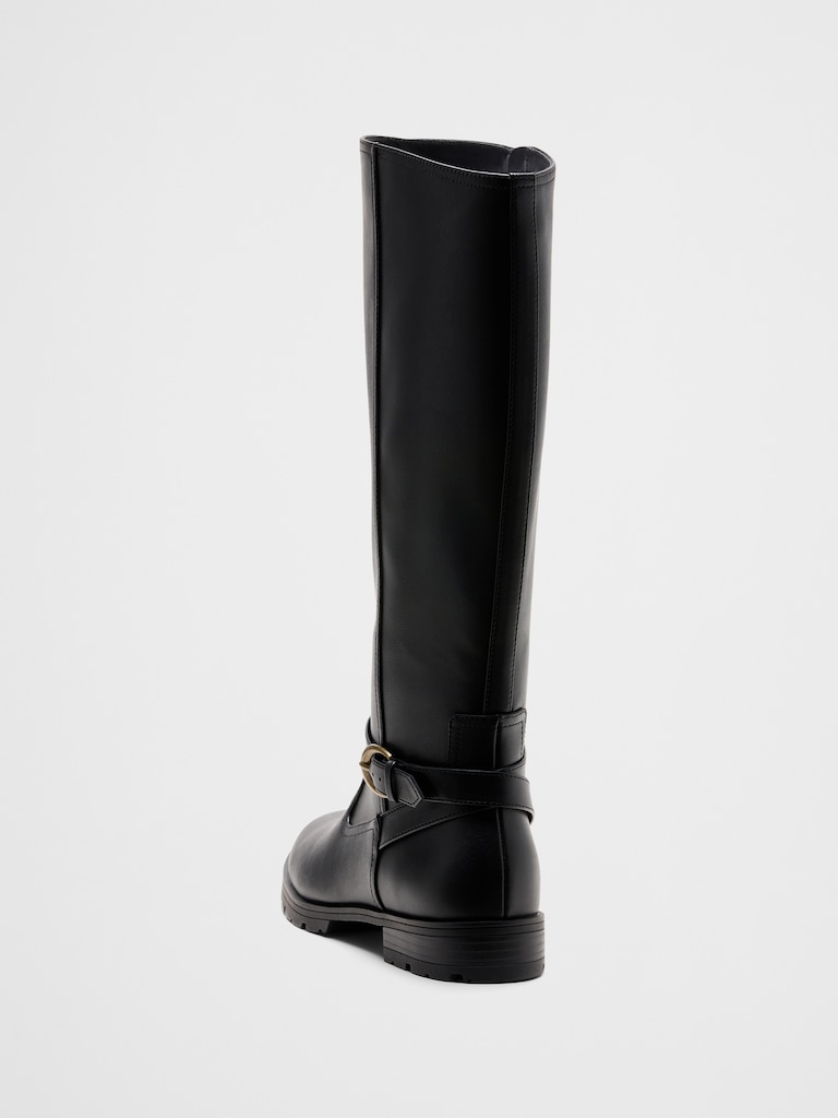 Vegan Leather Riding Boot