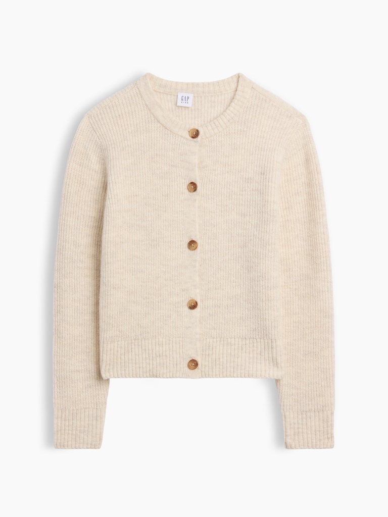 Kids Relaxed Shaker-Stitch Cardigan