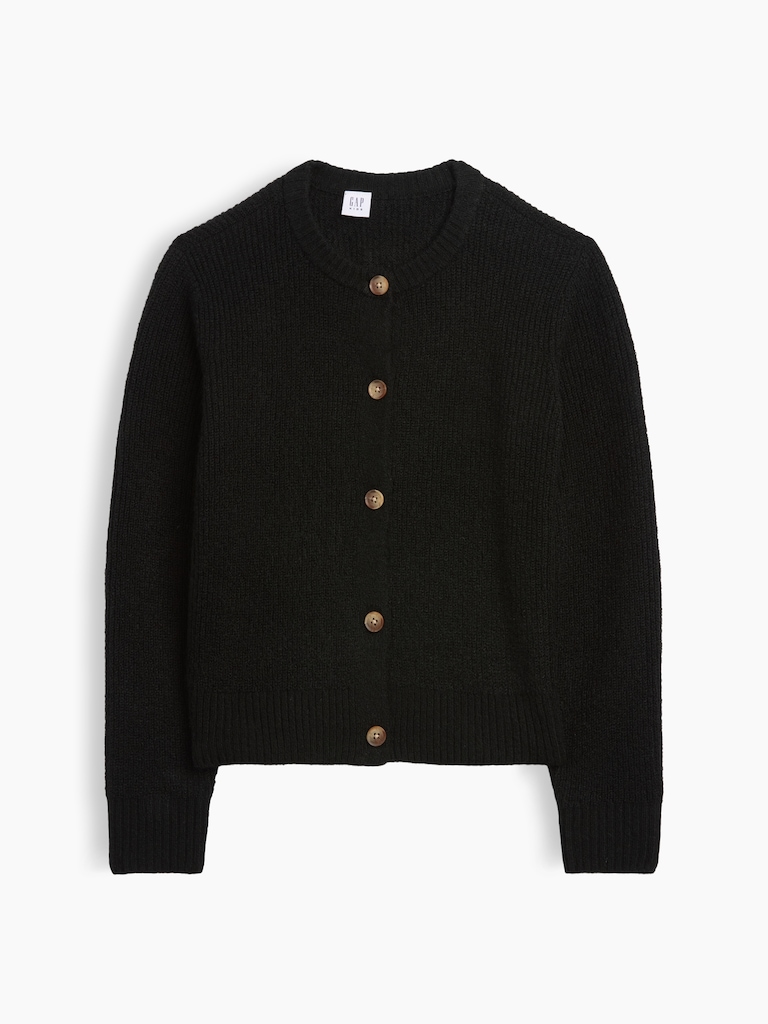 Kids Relaxed Shaker-Stitch Cardigan