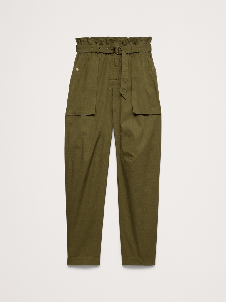 Ripstop Cotton Paperbag Pant