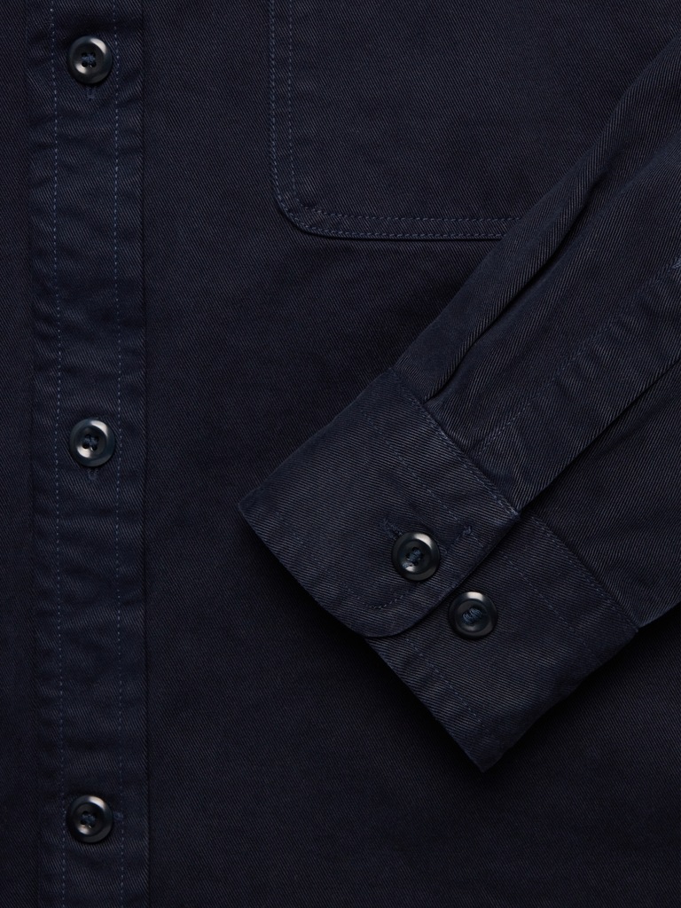 Cotton Twill Shirt Jacket