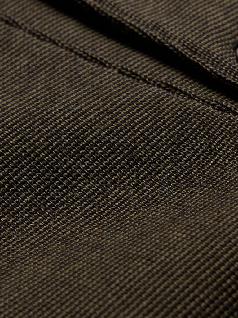 Ribbed Cotton Henley T-Shirt