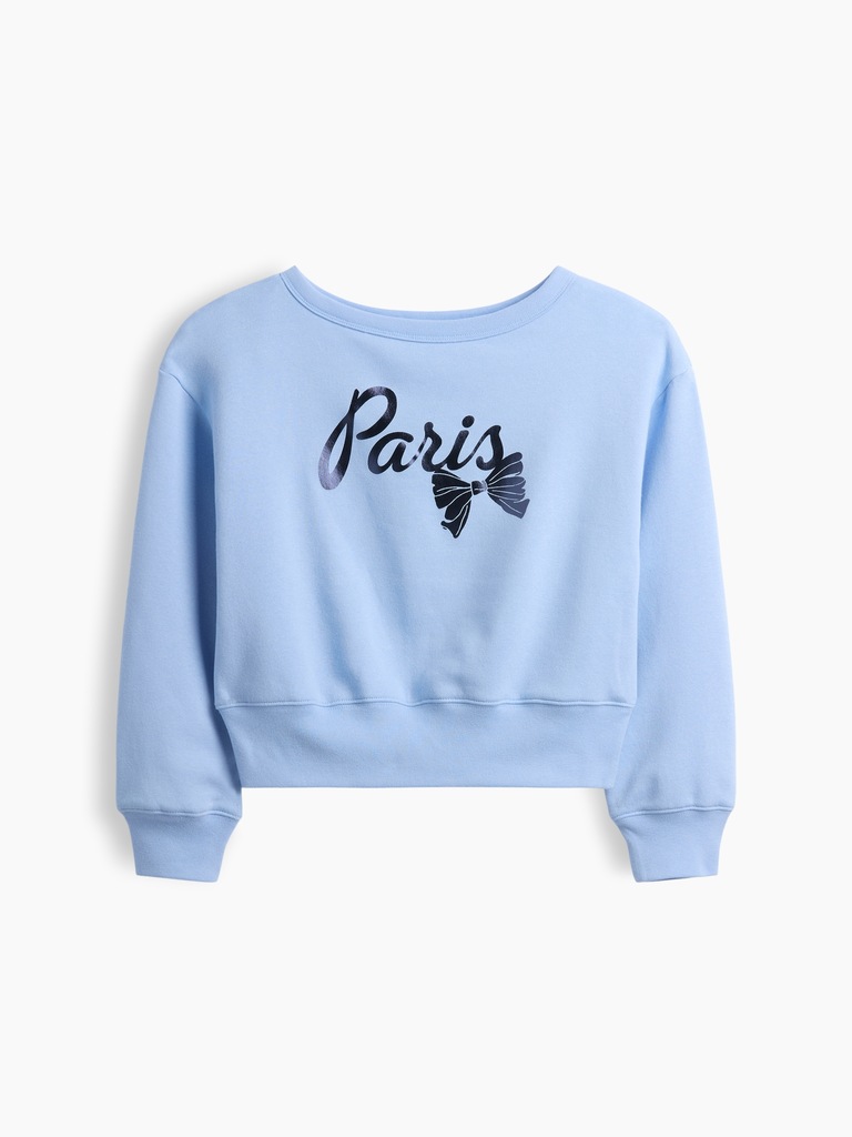Kids Relaxed Crewneck Graphic Sweatshirt