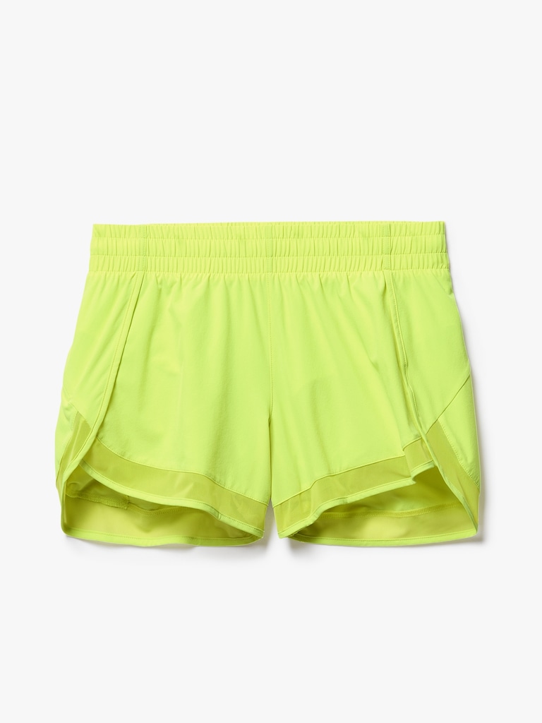 Mesh Racer Run Mid Rise 4" Short