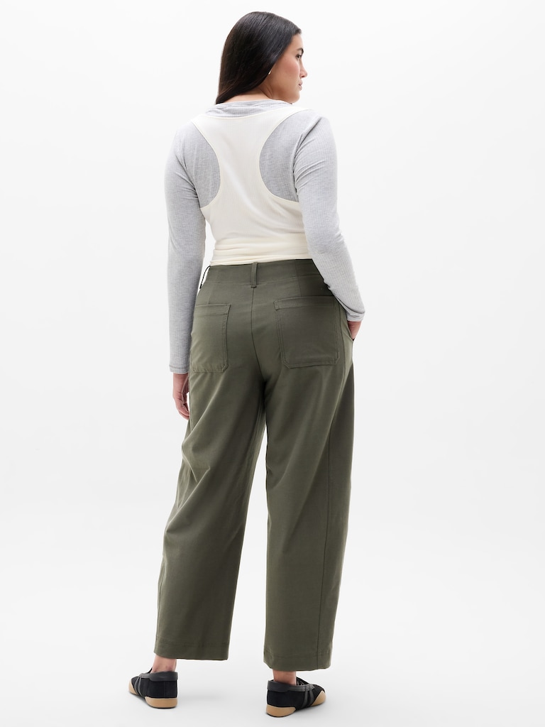 Skyline High Rise Barrel Leg Pant