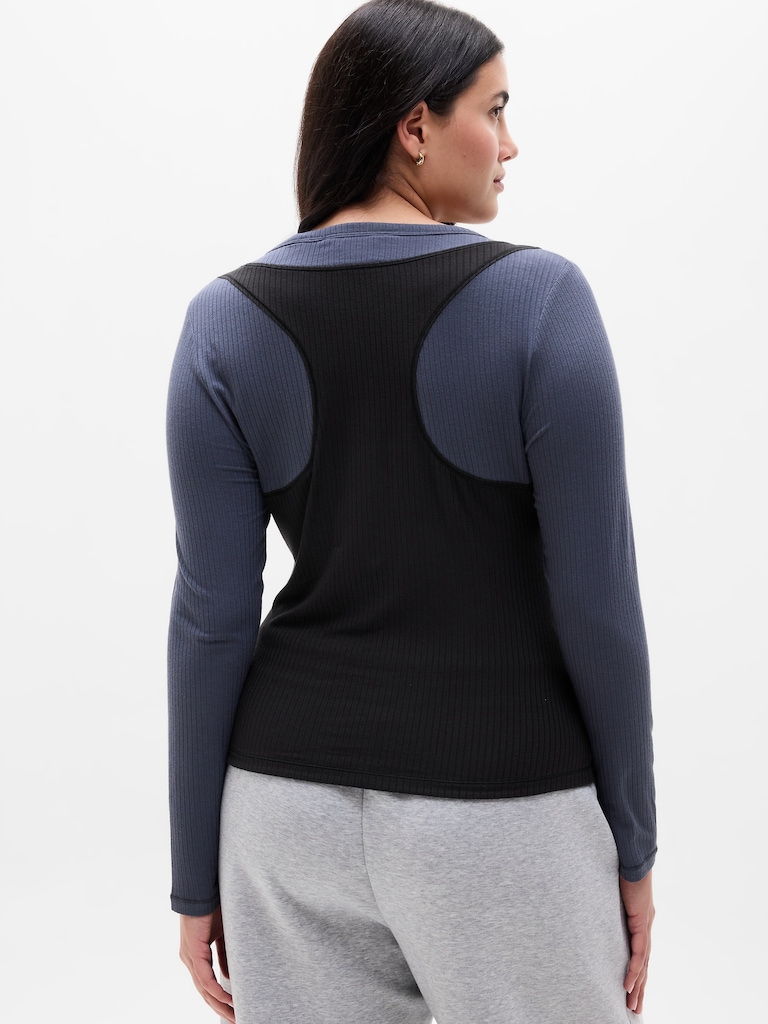 Perfect Rib Layered Top