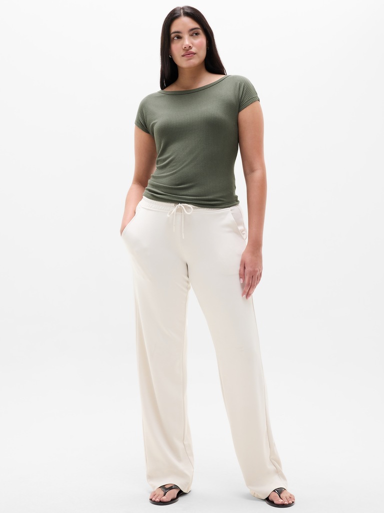 Perfect Rib Boatneck Tee