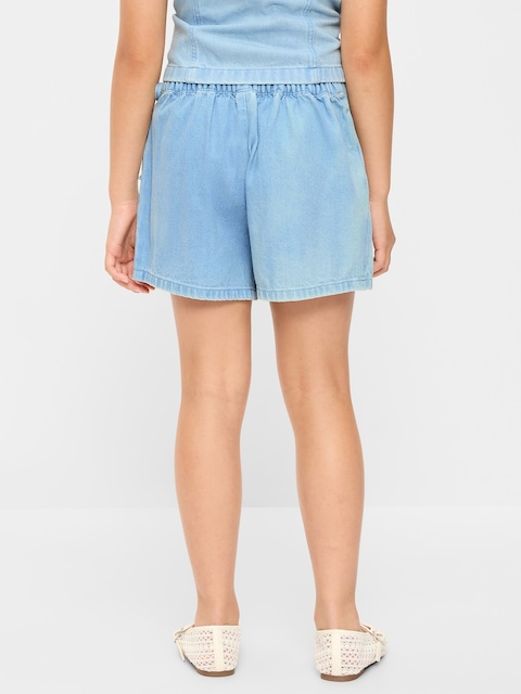 Wrap-Front Denim Skort for Girls