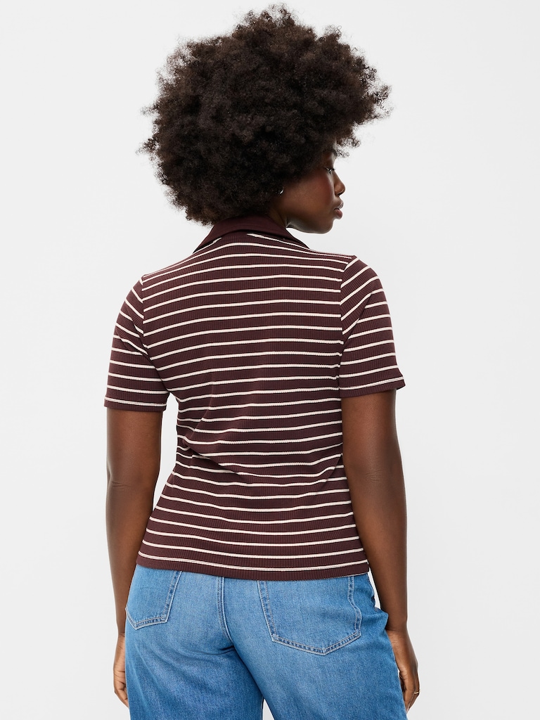 Keyhole Polo Top