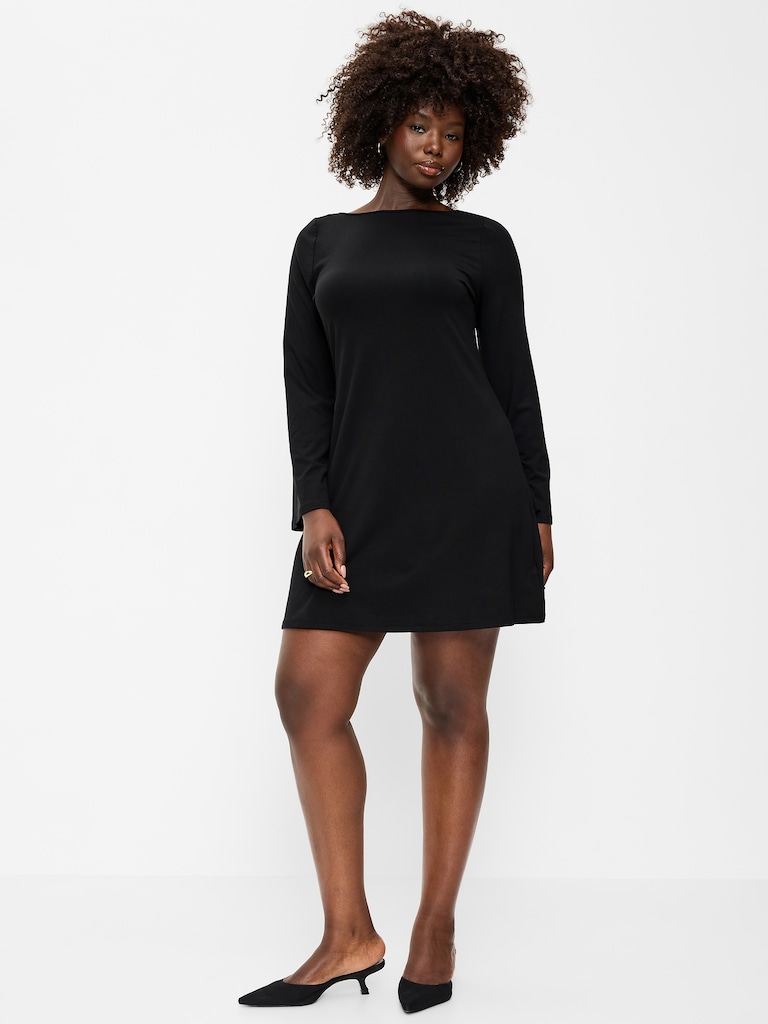 Low-Back Flare Mini Dress