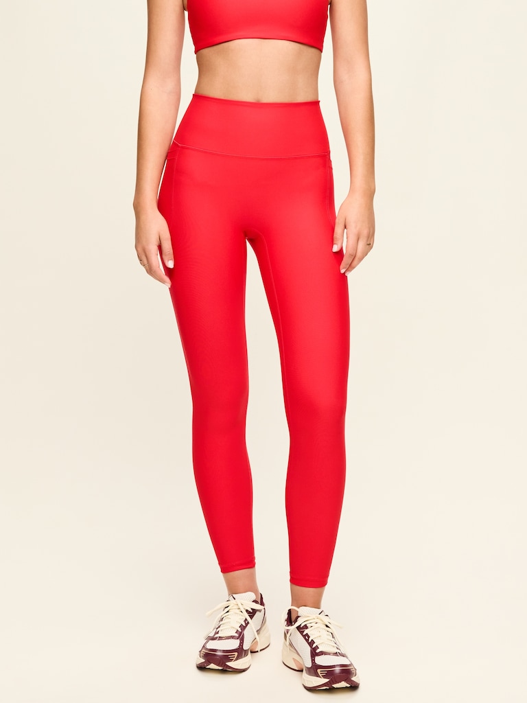 Legging PowerSoft sans limites à poche à taille très haute, longueur 7/8 – Sans couture avant