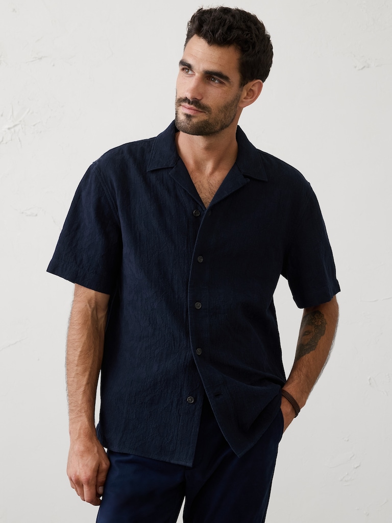 Standard-Fit Coastal Resort Shirt