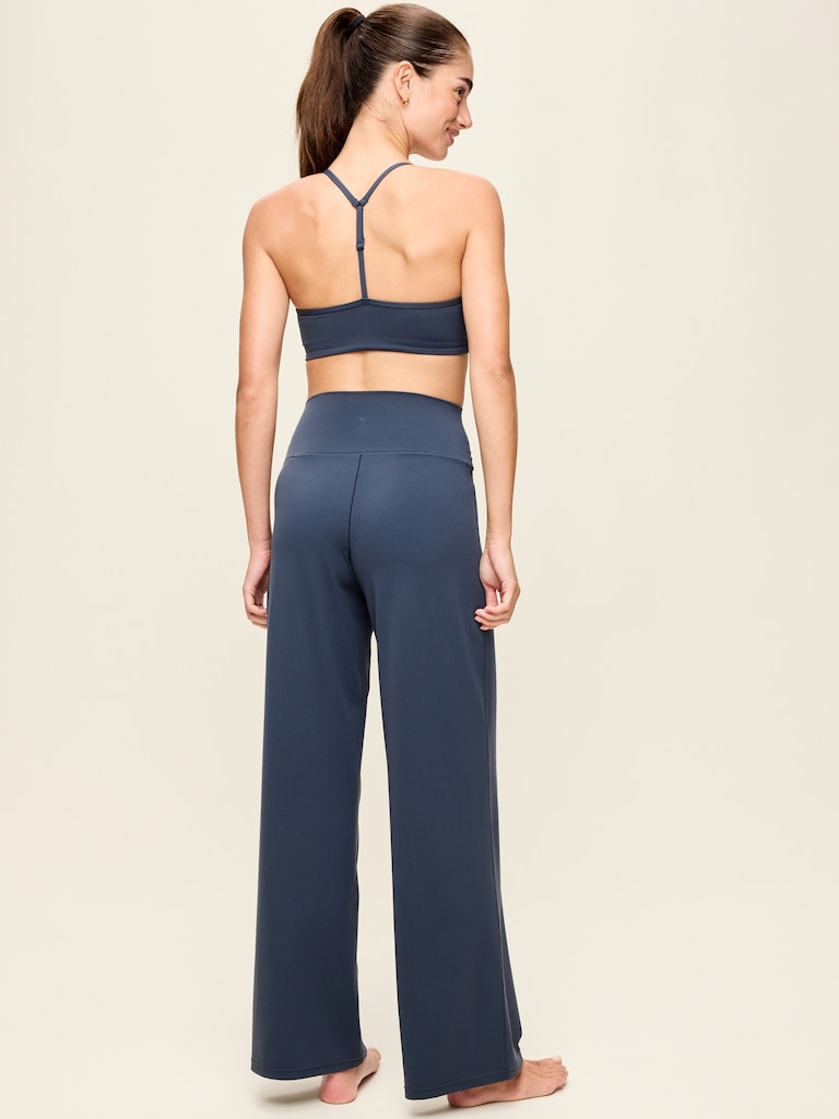 Pantalon StudioSmooth à jambe large à taille haute
