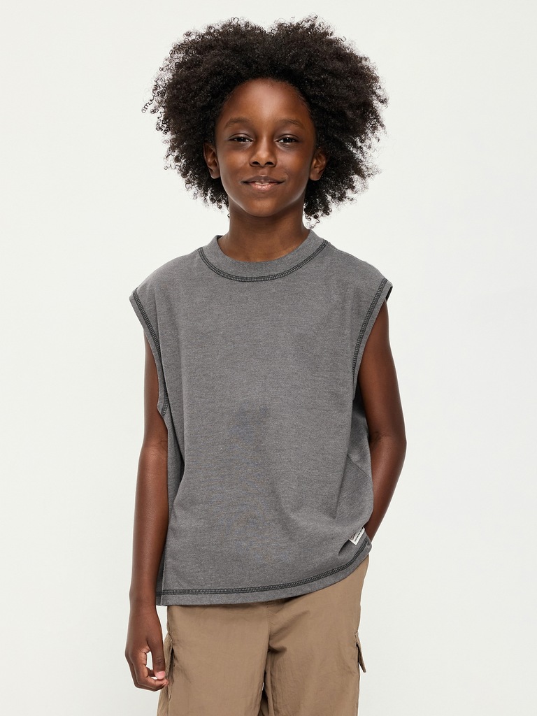 Boxy Muscle Tank Top for Boys