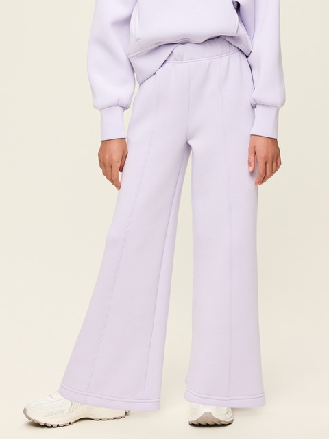 High-Waisted Bounce Fleece Wide-Leg Sweatpants for Girls