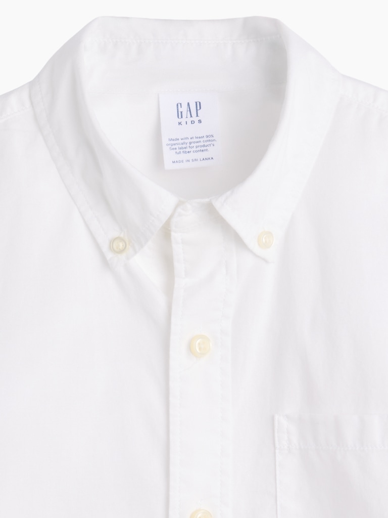 Kids Poplin Uniform Shirt