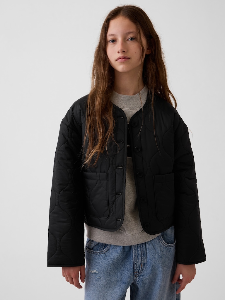 Kids Recycled Lightweight Quilted Jacket