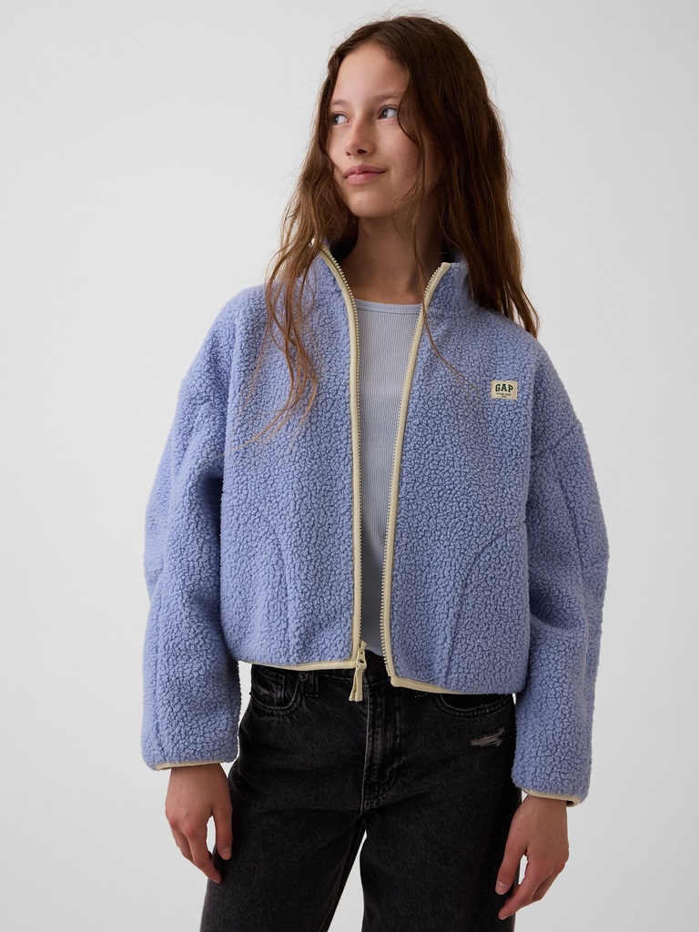 Veste décontractée en sherpa pour Enfant