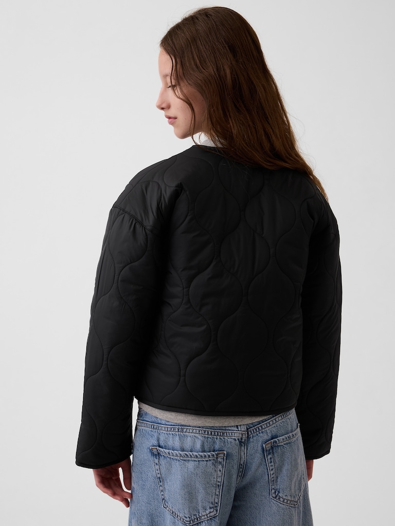 Kids Recycled Lightweight Quilted Jacket