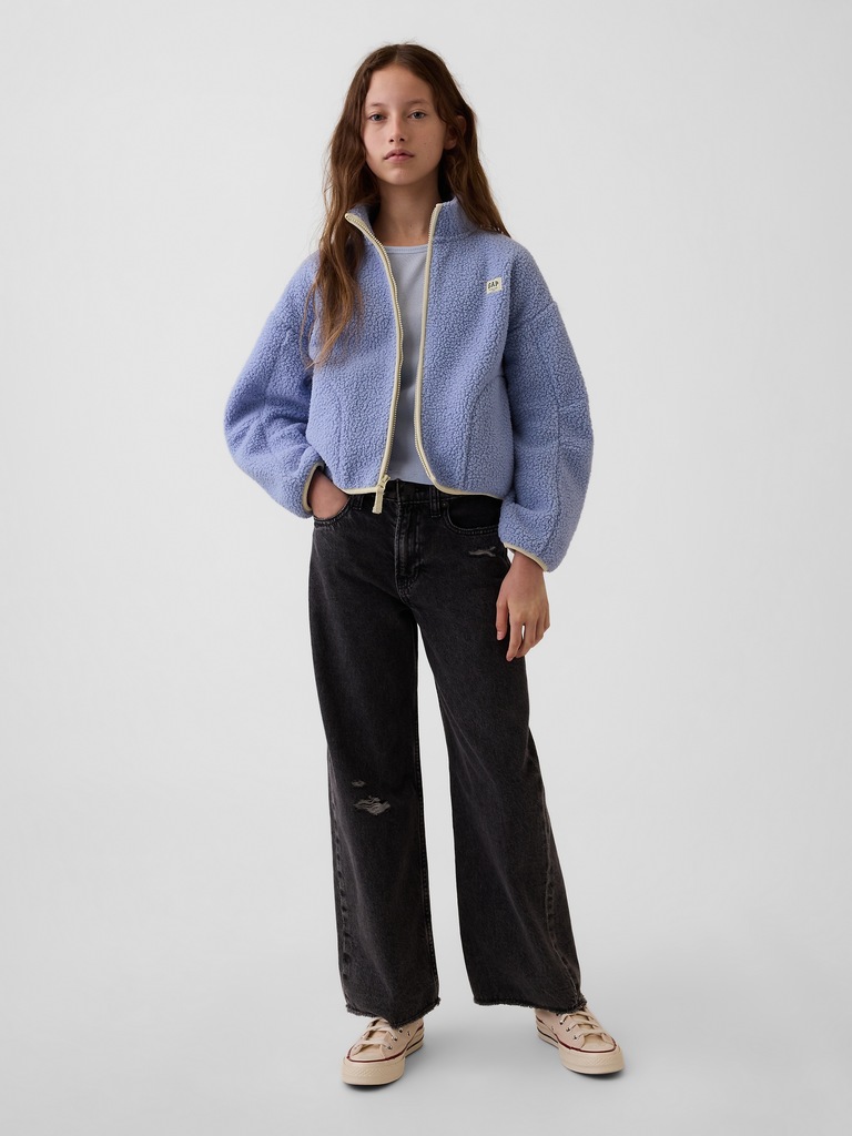 Veste décontractée en sherpa pour Enfant