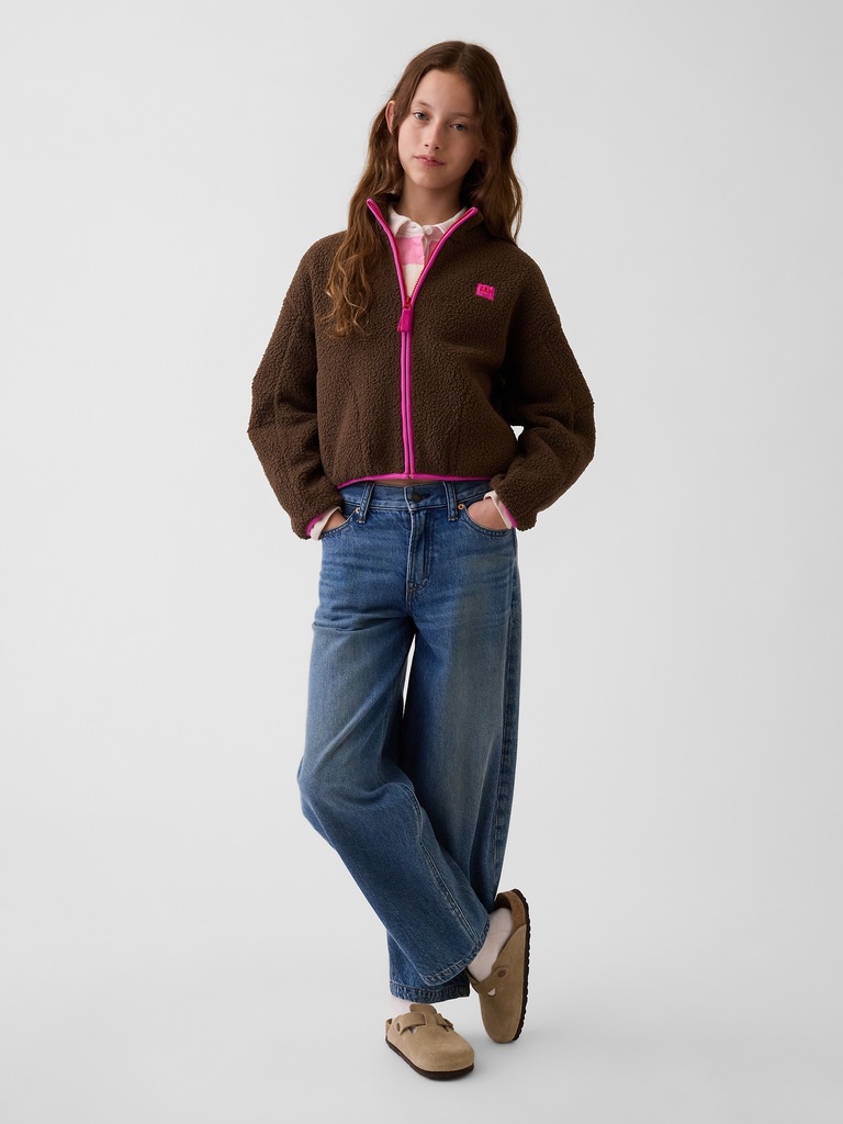 Veste décontractée en sherpa pour Enfant