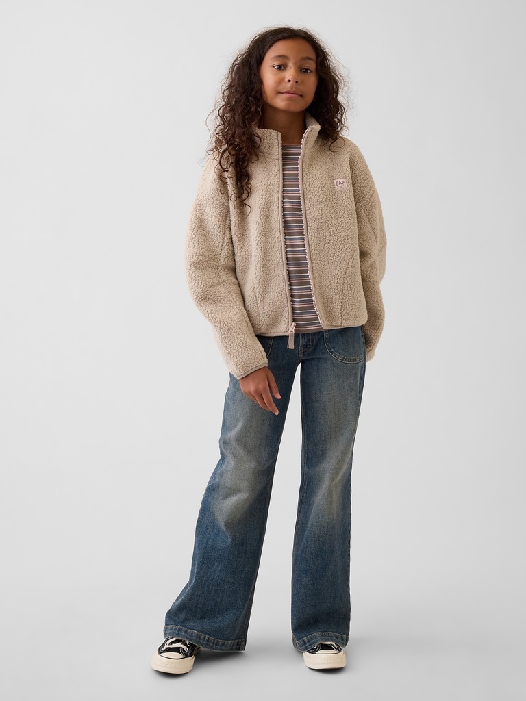 Veste décontractée en sherpa pour Enfant