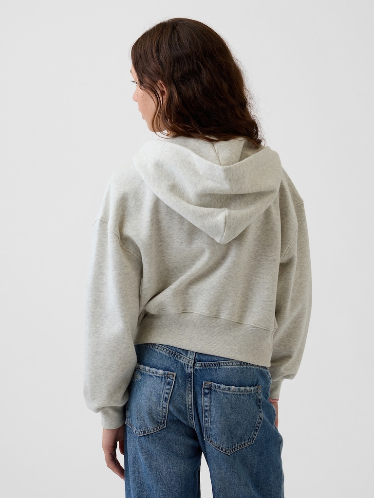 Kids VintageSoft Oversized Logo Zip Hoodie