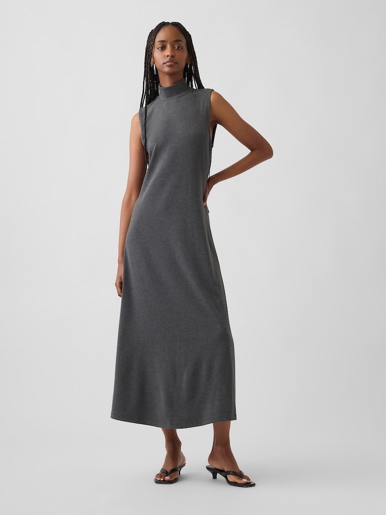 Mockneck Maxi Dress