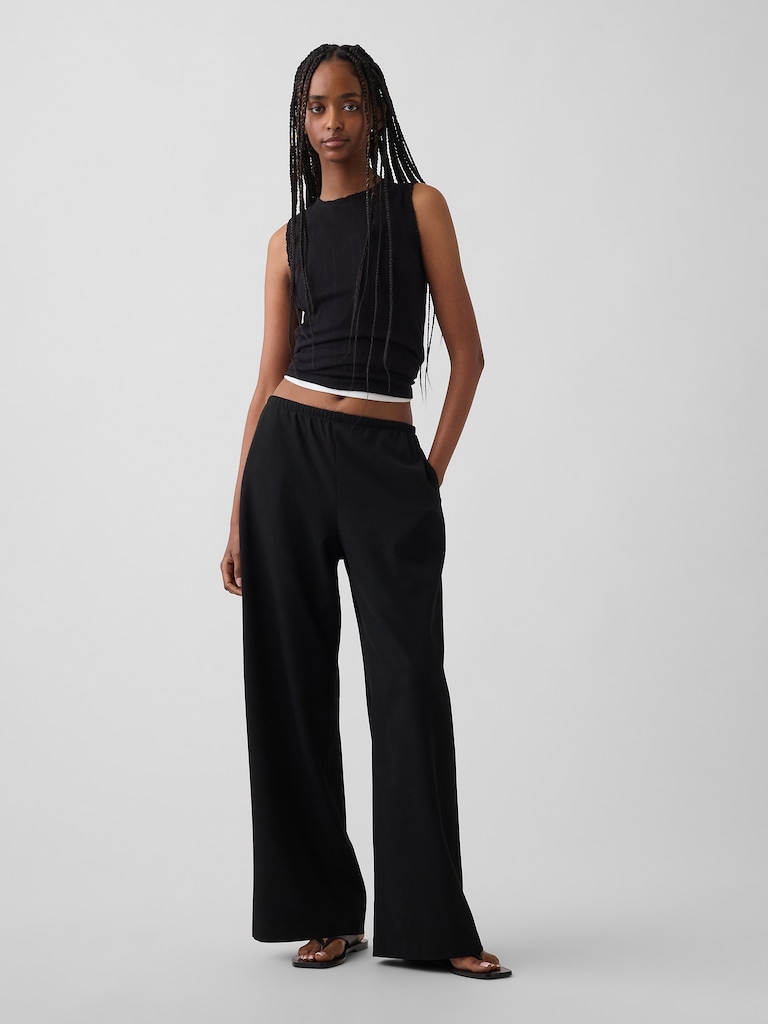 Easy Wide-Leg Pants